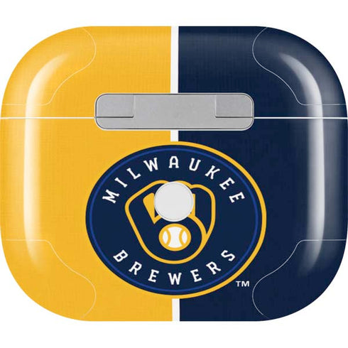 MLB Milwaukee Brewers Split Apple AirPods (3rd Gen 2021) Skin