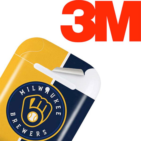 MLB Milwaukee Brewers Split Apple AirPods Skin