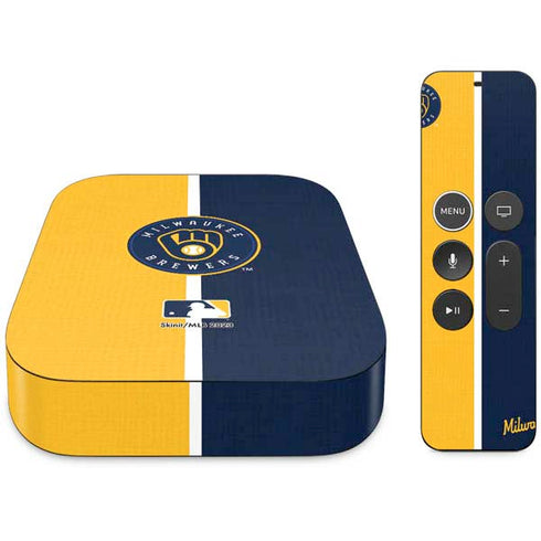 MLB Milwaukee Brewers Split Apple TV Skin