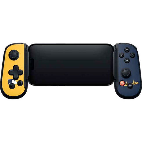 MLB Milwaukee Brewers Split Backbone One for iPhone Game Controller Skin