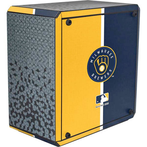 MLB Milwaukee Brewers Split Cooler Master MasterBox Q300L Mini Tower Skin