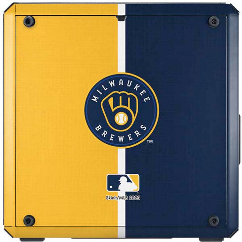 MLB Milwaukee Brewers Split Cooler Master MasterBox Q300L Mini Tower Skin