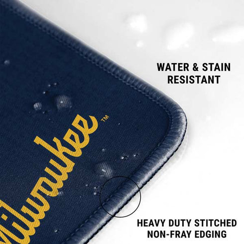 MLB Milwaukee Brewers Split Gaming Mouse Pad