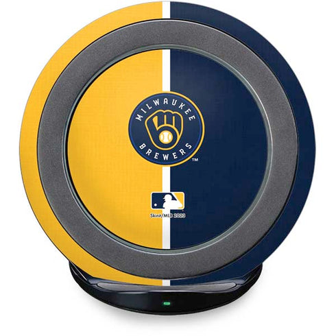 MLB Milwaukee Brewers Split Fast Charge Wireless Charging Stand Skin