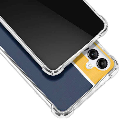 MLB Milwaukee Brewers Split Galaxy A14 5G Clear Case