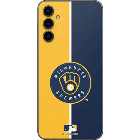 MLB Milwaukee Brewers Split Galaxy A14 5G Skin