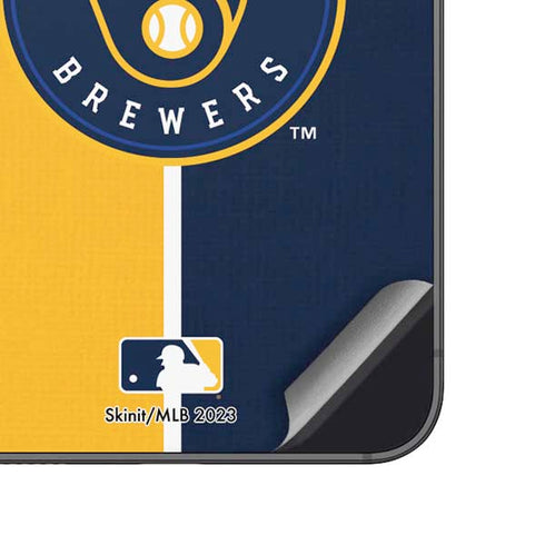 MLB Milwaukee Brewers Split Galaxy A14 5G Skin