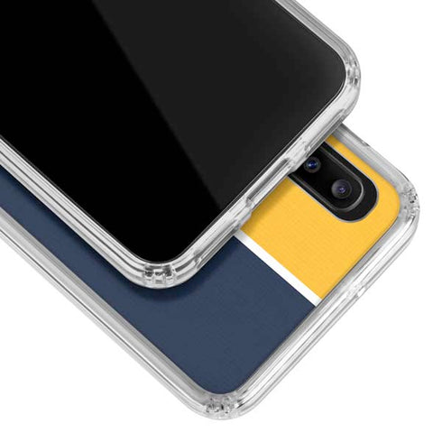 MLB Milwaukee Brewers Split Galaxy A30 Clear Case