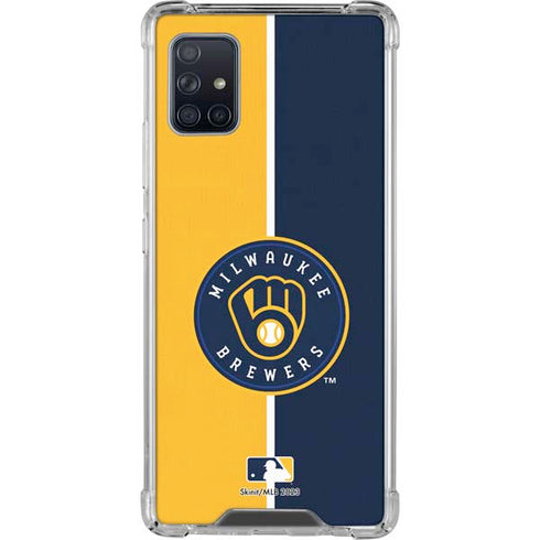 MLB Milwaukee Brewers Split Galaxy A51 5G Clear Case