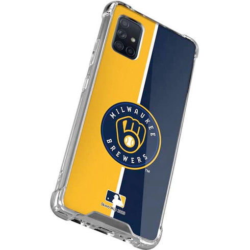 MLB Milwaukee Brewers Split Galaxy A51 5G Clear Case