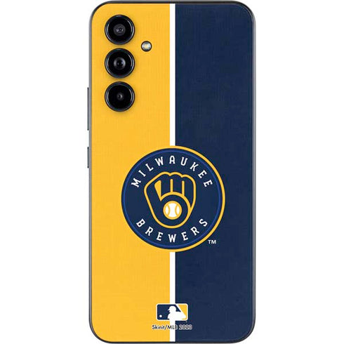 MLB Milwaukee Brewers Split Galaxy A54 5G Skin