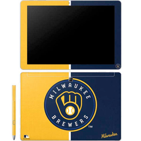 MLB Milwaukee Brewers Split Galaxy Book 12in Skin