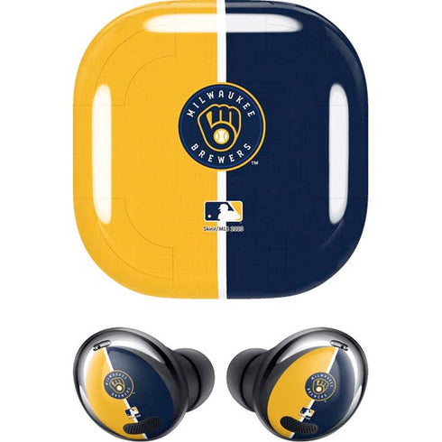 MLB Milwaukee Brewers Split Galaxy Buds Pro Skin