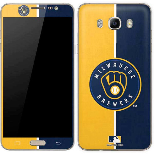 MLB Milwaukee Brewers Split Galaxy J7 Skin