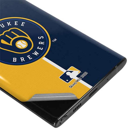 MLB Milwaukee Brewers Split Galaxy Note 10 Plus Skin
