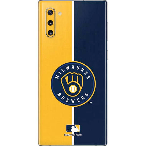 MLB Milwaukee Brewers Split Galaxy Note 10 Skin