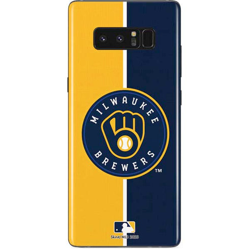 MLB Milwaukee Brewers Split Galaxy Note 8 Skin