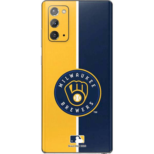 MLB Milwaukee Brewers Split Galaxy Note20 5G Skin