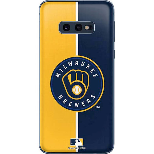 MLB Milwaukee Brewers Split Galaxy S10e Skin