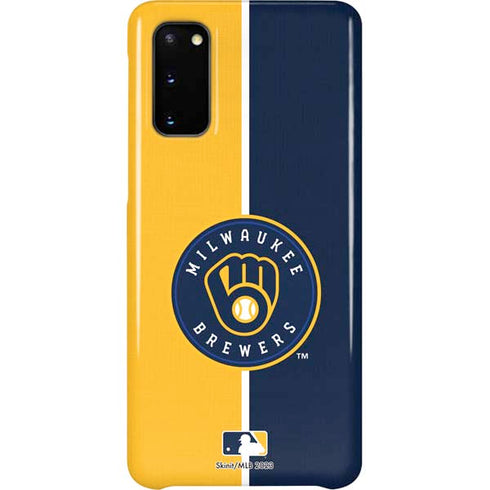 MLB Milwaukee Brewers Split Galaxy S20 Lite Case