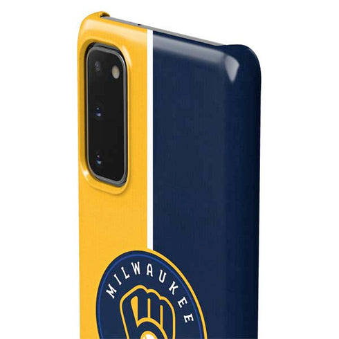 MLB Milwaukee Brewers Split Galaxy S20 Lite Case