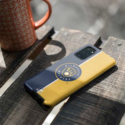 MLB Milwaukee Brewers Split Galaxy S20 Plus Pro Case