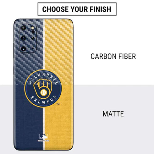 MLB Milwaukee Brewers Split Galaxy S20 Plus Skin