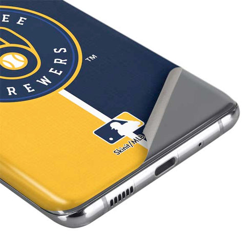 MLB Milwaukee Brewers Split Galaxy S20 Plus Skin