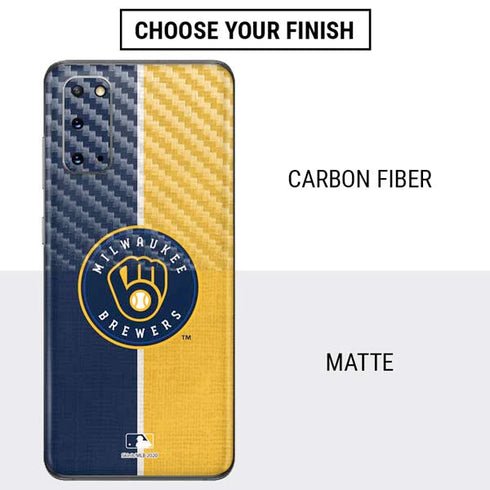 MLB Milwaukee Brewers Split Galaxy S20 Skin