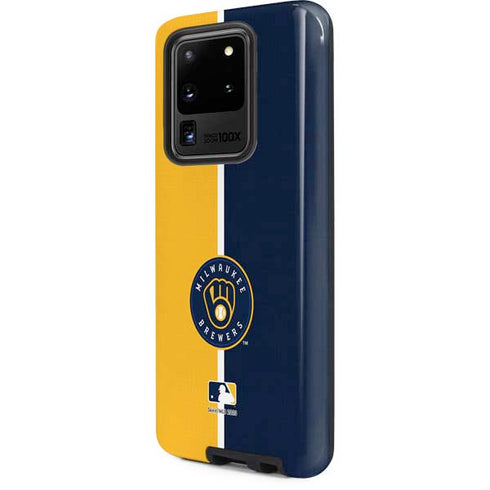 MLB Milwaukee Brewers Split Galaxy S20 Ultra 5G Pro Case