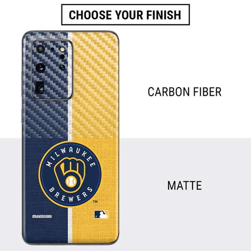 MLB Milwaukee Brewers Split Galaxy S20 Ultra 5G Skin