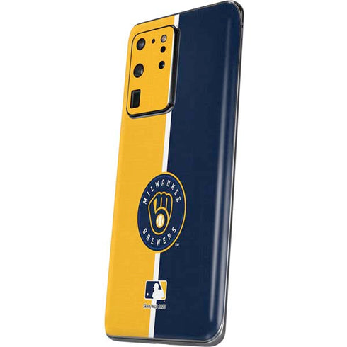 MLB Milwaukee Brewers Split Galaxy S20 Ultra 5G Skin