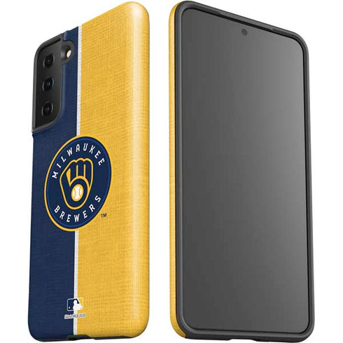 MLB Milwaukee Brewers Split Galaxy S21 FE Pro Case