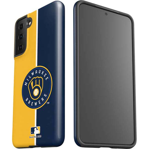 MLB Milwaukee Brewers Split Galaxy S21 Plus 5G Pro Case