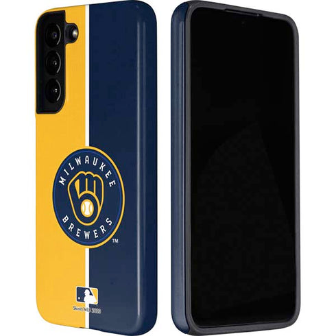 MLB Milwaukee Brewers Split Galaxy S22 Plus Pro Case