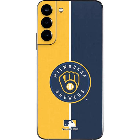 MLB Milwaukee Brewers Split Galaxy S22 Plus Skin