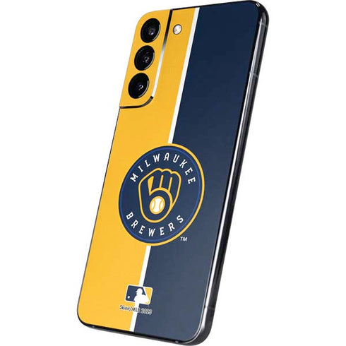 MLB Milwaukee Brewers Split Galaxy S22 Plus Skin