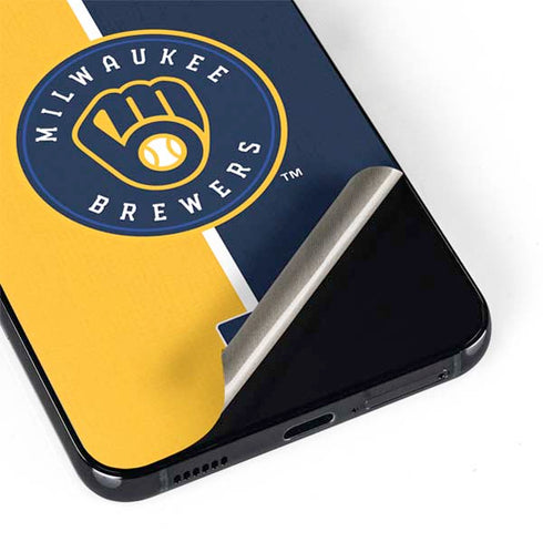 MLB Milwaukee Brewers Split Galaxy S22 Plus Skin