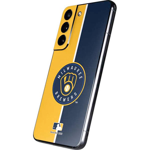 MLB Milwaukee Brewers Split Galaxy S22 Skin