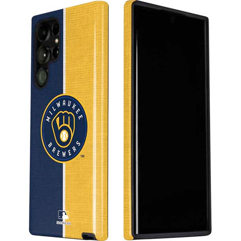 MLB Milwaukee Brewers Split Galaxy S22 Ultra Pro Case