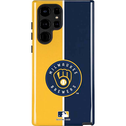 MLB Milwaukee Brewers Split Galaxy S22 Ultra Pro Case
