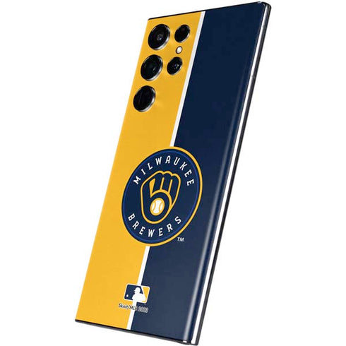 MLB Milwaukee Brewers Split Galaxy S22 Ultra Skin