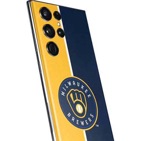 MLB Milwaukee Brewers Split Galaxy S22 Ultra Skin