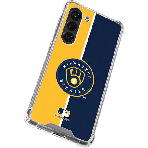 MLB Milwaukee Brewers Split Galaxy S23 Clear Case