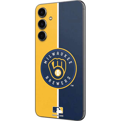 MLB Milwaukee Brewers Split Galaxy S23 FE Skin