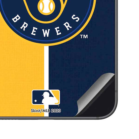 MLB Milwaukee Brewers Split Galaxy S23 FE Skin