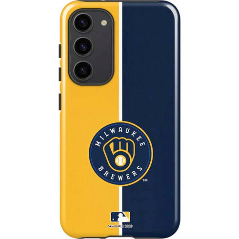 MLB Milwaukee Brewers Split Galaxy S23 Plus Pro Case