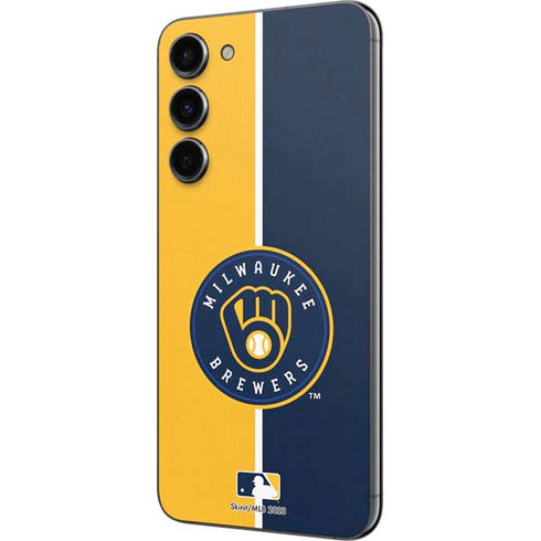MLB Milwaukee Brewers Split Galaxy S23 Plus Skin