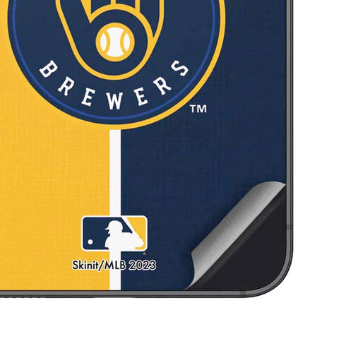 MLB Milwaukee Brewers Split Galaxy S23 Plus Skin