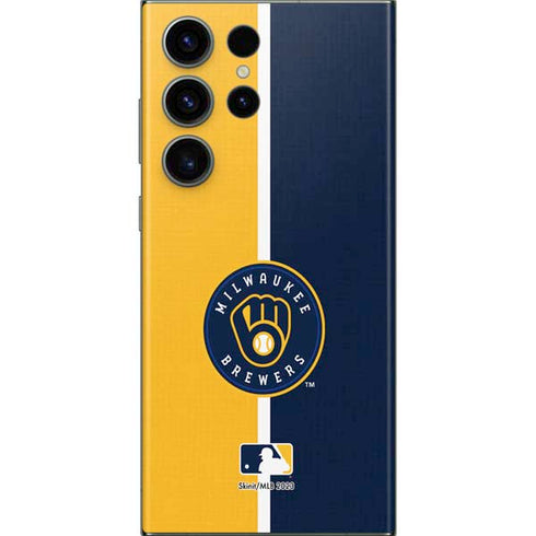 MLB Milwaukee Brewers Split Galaxy S23 Ultra Skin